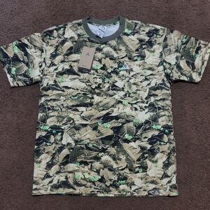 New Nike ACG Dri-FIT T-Shirt Leafcutter Olive Camo Mens Size Medium HJ0794-222